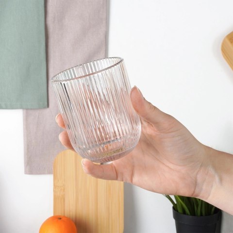 Grupa Orion Sp. z o.o. Szklanki Zestaw 6 szt. 250 ml VILDE Ryflowane Szkło do Zmywarki 7,5 x 7,5cm