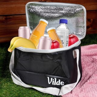 Grupa Orion Sp. z o.o. Torba Termiczna Czarna 10 L VILDE Plażowa Poliestrowa Regulowany Pasek