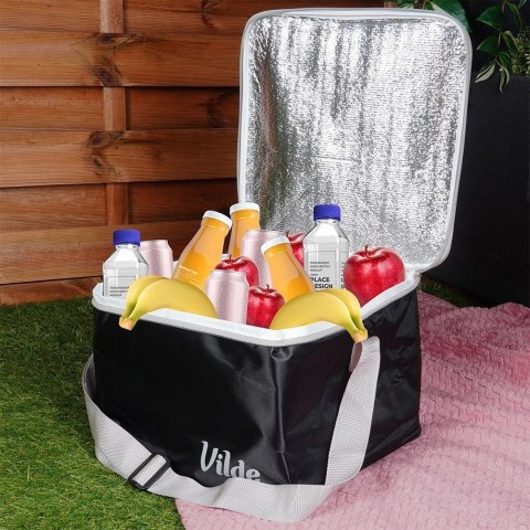 Grupa Orion Sp. z o.o. Torba Termiczna Czarna 18 L VILDE Plażowa Poliestrowa Regulowany Pasek