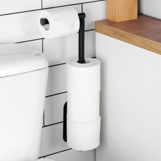 Grupa Orion Sp. z o.o. Uchwyt na Papier Toaletowy Zapasowy 4 Rolki Stal VILDE Montaż 2w1 46,5 cm