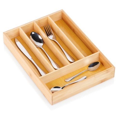 Grupa Orion Sp. z o.o. Wkład na Sztućce do Szuflady VILDE Bambusowy 5 Przegródek 25 x 35 cm