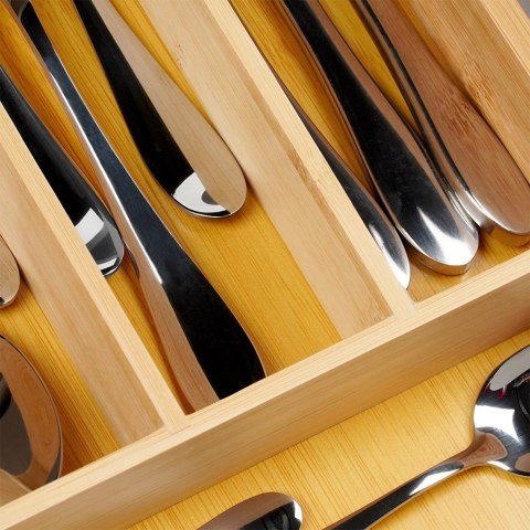 Grupa Orion Sp. z o.o. Wkład na Sztućce do Szuflady VILDE Bambusowy 5 Przegródek 25 x 35 cm