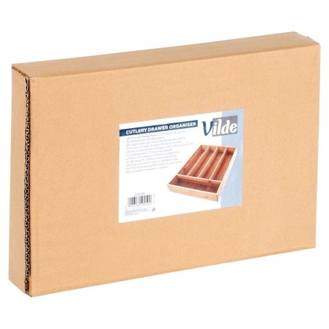 Grupa Orion Sp. z o.o. Wkład na Sztućce do Szuflady VILDE Bambusowy 5 Przegródek 25 x 35 cm