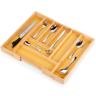 Grupa Orion Sp. z o.o. Wkład na Sztućce do Szuflady VILDE Bambus Rozsuwany 35,5-54,5 cm