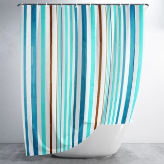 Grupa Orion Sp. z o.o. Zasłona Prysznicowa 180 x 180 cm VILDE Wodoodporna PEVA z Haczykami