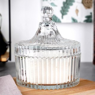 EDCO Eindhoven BV Cukierniczka Szklana ALPINA 250 ml Kryształowe Zdobienia z Pokrywką