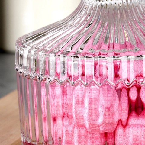 EDCO Eindhoven BV Cukierniczka Szklana ALPINA 250 ml Kryształowe Zdobienia z Pokrywką