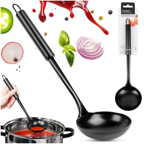 Grupa Orion Sp. z o.o. Chochla Stalowa EXCELLENT HOUSEWARE 60 ml 30 cm Czarna z Haczykiem