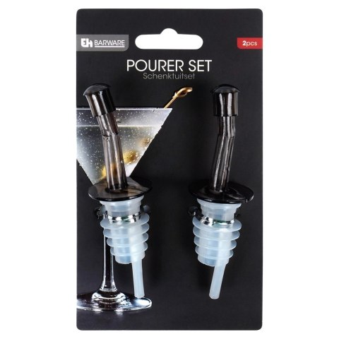 Grupa Orion Sp. z o.o. Dozowniki do Butelek EXCELLENT HOUSEWARE 2 szt. Przezroczyste z Zatyczkami