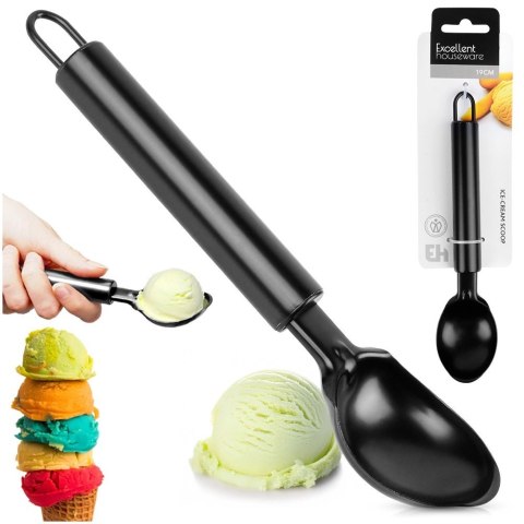 Grupa Orion Sp. z o.o. Gałkownica do Lodów EXCELLENT Stal Nierdzewna Czarna 19 cm do Zmywarki