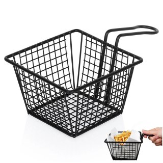 Grupa Orion Sp. z o.o. Koszyk na Frytki Czarny 22 x 13 x 8 cm EXCELLENT HOUSEWARE Uniwersalny