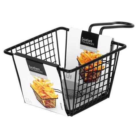 Grupa Orion Sp. z o.o. Koszyk na Frytki Czarny 22 x 13 x 8 cm EXCELLENT HOUSEWARE Uniwersalny