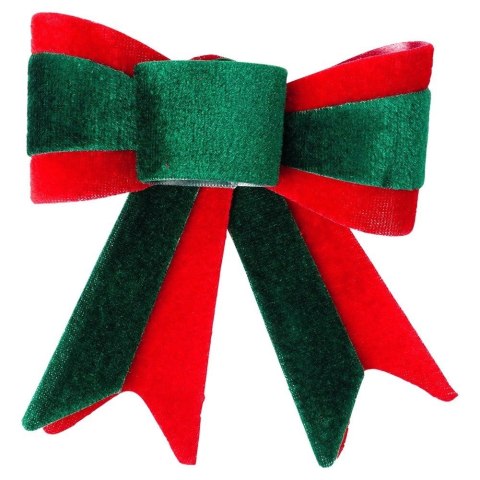 Grupa Orion Sp. z o.o. Kokarda Świąteczna HSD Welurowa 2 szt. 11,5 x 13 cm Mix Kolorów