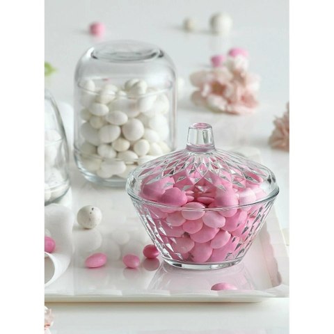 VELKOOBCHOD ORION, spol. s r.o. Cukierniczka Szklana LAV 330 ml Elegancka z Pokrywką do Serwowania