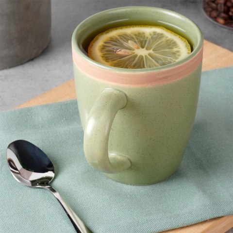 VLACHOS BROS S.A IMPORTS (NAVA),Valantis Vlachos Kubek Ceramiczny Zielony 380 ml NAVA ARTHENA GREEN do Kawy i Herbaty