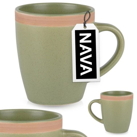 VLACHOS BROS S.A IMPORTS (NAVA),Valantis Vlachos Kubek Ceramiczny Zielony 380 ml NAVA ARTHENA GREEN do Kawy i Herbaty
