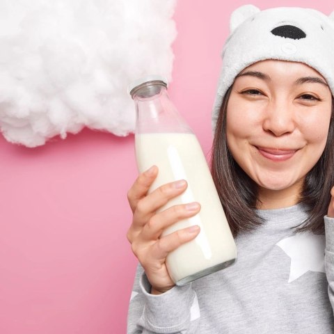 Grupa Orion Sp. z o.o. Butelka na Mleko ORION Szklana 1 L z Zakrętką do Napojów Soku