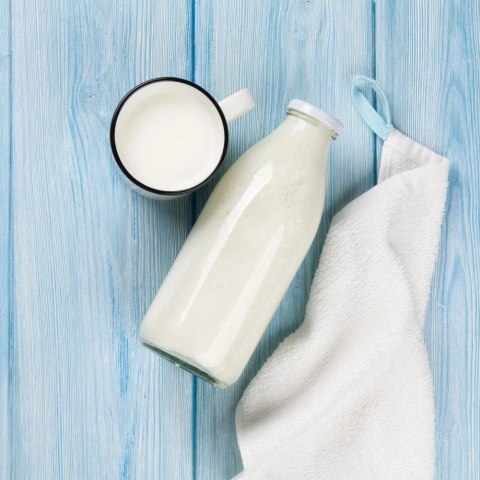 Grupa Orion Sp. z o.o. Butelka na Mleko ORION Szklana 1 L z Zakrętką do Napojów Soku