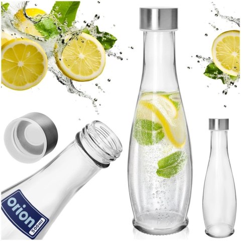 Grupa Orion Sp. z o.o. Butelka Szklana ORION 480 ml Borokrzemowe Szkło z Silikonowym Spodem