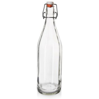 Grupa Orion Sp. z o.o. Butelka Szklana ORION 750 ml z Klipsem Retro na Wino Lemonadę lub Soki