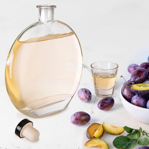 Grupa Orion Sp. z o.o. Butelka Szklana ORION 520 ml z Korkiem Karafka na Wodę Soki lub Wino