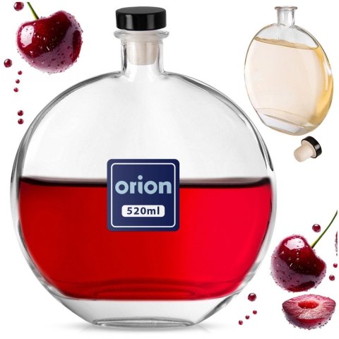 Grupa Orion Sp. z o.o. Butelka Szklana ORION 520 ml z Korkiem Karafka na Wodę Soki lub Wino