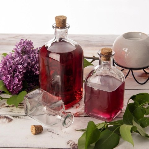 Grupa Orion Sp. z o.o. Butelka Szklana ORION z Korkiem 530 ml Karafka na Wodę Soki i Wino