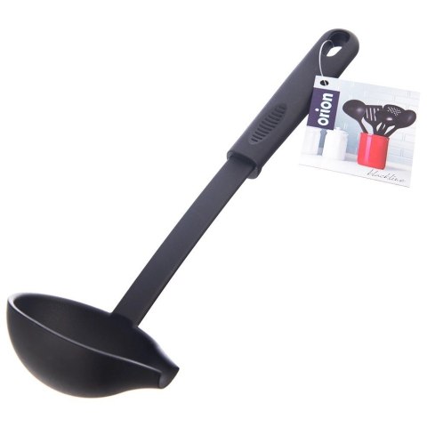 Grupa Orion Sp. z o.o. Chochla Kuchenna ORION BLACKLINE 60 ml 29 cm Czarna z Wylewką do Zupy