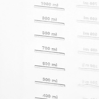 Grupa Orion Sp. z o.o. Dzbanek Plastikowy z Miarką ORION 1 L Przezroczysty z Uchem i Dzióbkiem