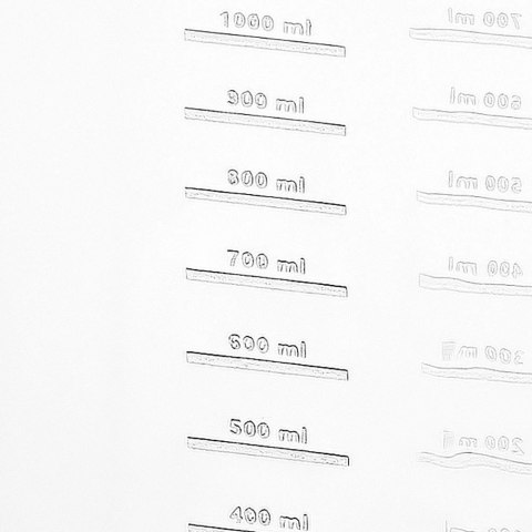 Grupa Orion Sp. z o.o. Dzbanek Plastikowy z Miarką ORION 1 L Przezroczysty z Uchem i Dzióbkiem