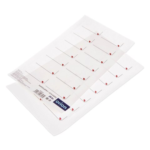 Grupa Orion Sp. z o.o. Etykiety Samoprzylepne na Słoiki ORION 28 szt. Prostokąt z Sercem