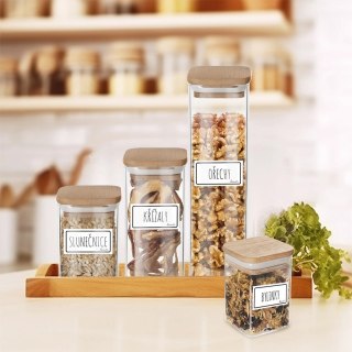 Grupa Orion Sp. z o.o. Etykiety Samoprzylepne na Słoiki ORION WHITELINE 28 szt. Białe Prostokątne