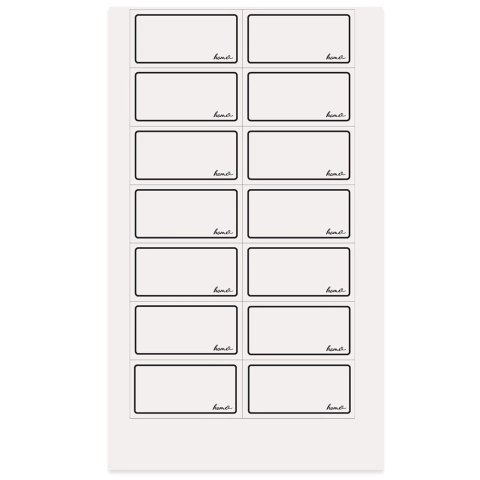 Grupa Orion Sp. z o.o. Etykiety Samoprzylepne na Słoiki ORION WHITELINE 28 szt. Białe Prostokątne