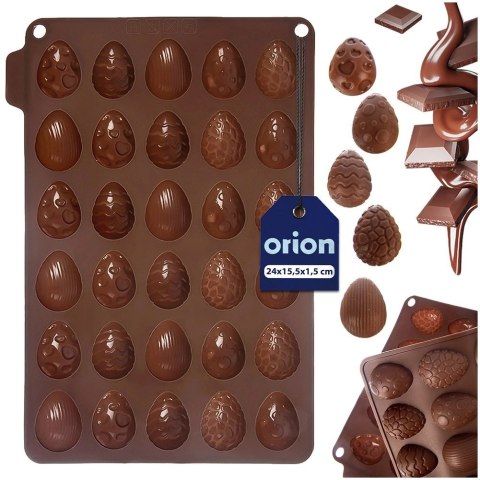 Grupa Orion Sp. z o.o. Forma do Pralin ORION SILLINIE Jajka Silikonowa Wielkanoc na 30 Wypieków