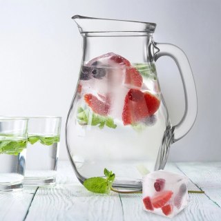 Grupa Orion Sp. z o.o. Forma do Kostek Lodu ORION XXL z Pokrywką Silikonowa Zielona 6 szt.