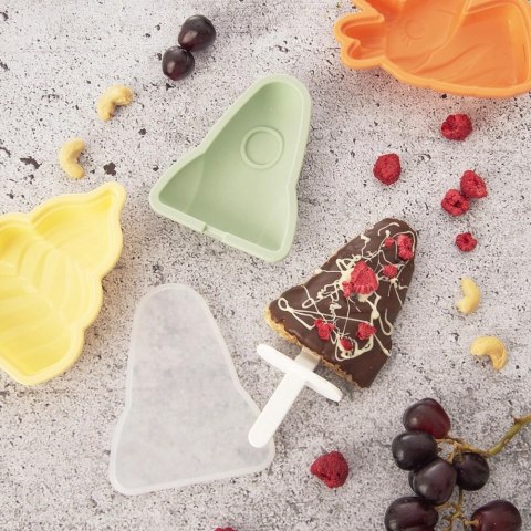 Grupa Orion Sp. z o.o. Forma do Lodów ORION Rakieta Silikonowa z Pokrywką Patyczek do Zmywarki