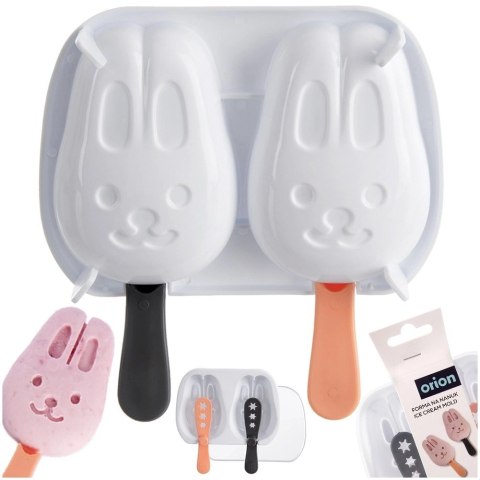 Grupa Orion Sp. z o.o. Forma do Lodów ORION Króliczek z Pokrywką na 2 szt. do Zmywarki