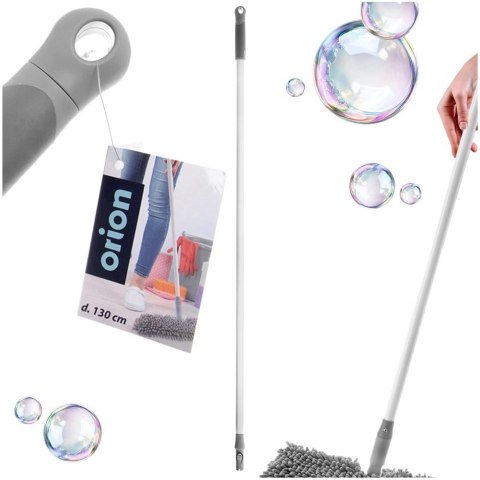 Grupa Orion Sp. z o.o. Kij do Mopa Miotły ORION Stalowy CLEAN SYSTEM 130 cm Antypoślizg