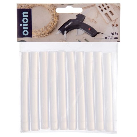 Grupa Orion Sp. z o.o. Klej do Pistoletu na Gorąco 10 szt. Średnica 1,1 cm Wkłady EVA