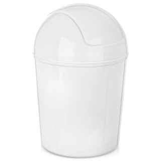 Grupa Orion Sp. z o.o. Kosz na Śmieci Łazienkowy Plastikowy Biały 920 ml ORION Wytrzymały