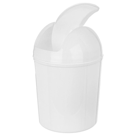 Grupa Orion Sp. z o.o. Kosz na Śmieci Łazienkowy Plastikowy Biały 920 ml ORION Wytrzymały