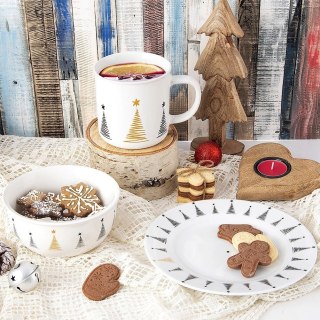 Grupa Orion Sp. z o.o. Kubek Ceramiczny CHOINKA 500 ml ORION Odpowiedni do Zmywarki i Pojemny