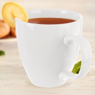 Grupa Orion Sp. z o.o. Kubek Porcelanowy 400 ml ORION Mona Biały Wygodny do Zmywarki Mikrofalówki