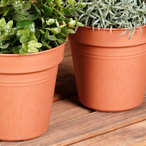 Grupa Orion Sp. z o.o. Zestaw Doniczek Okrągłych PROGARDEN 15 cm 3 szt. Ceglane Klasyczne