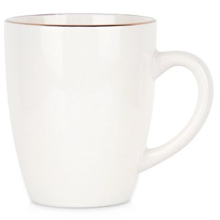 Grupa Orion Sp. z o.o. Kubek Porcelanowy Biały SIAKI COLLECTION 200 ml ze Złotym Rantem