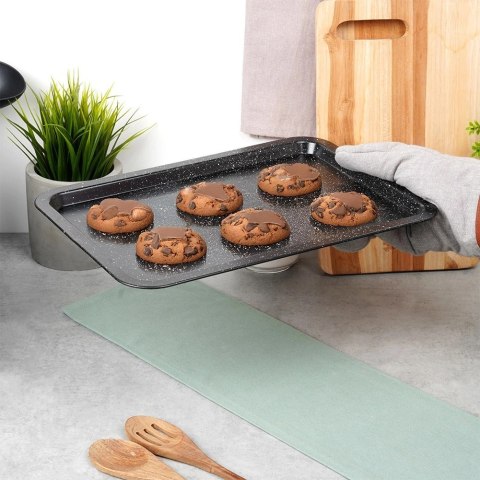 Grupa Orion Sp. z o.o. Blacha do Pieczenia Granitowa VILDE 38 x 26,5 x 1,5 cm Stal Węglowa