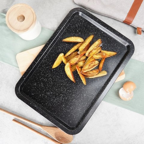 Grupa Orion Sp. z o.o. Blacha do Pieczenia Granitowa VILDE 38 x 26,5 x 1,5 cm Stal Węglowa