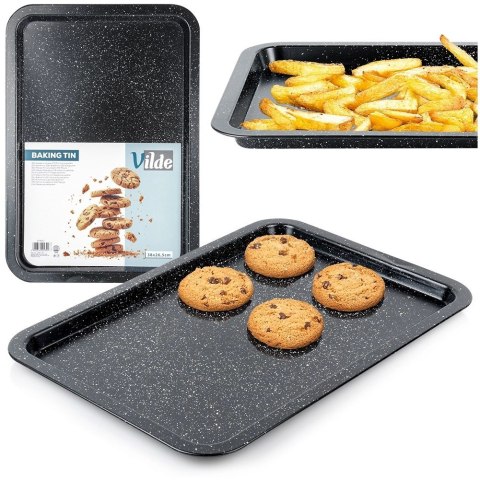 Grupa Orion Sp. z o.o. Blacha do Pieczenia Granitowa VILDE 38 x 26,5 x 1,5 cm Stal Węglowa