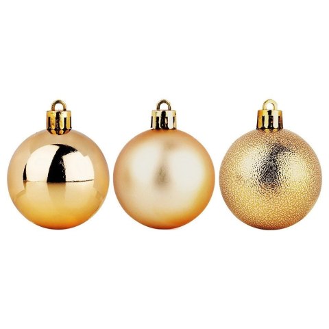 Grupa Orion Sp. z o.o. Bombki Choinkowe VILDE Złote 5 cm Zestaw 10 szt. Błyszczące Matowe