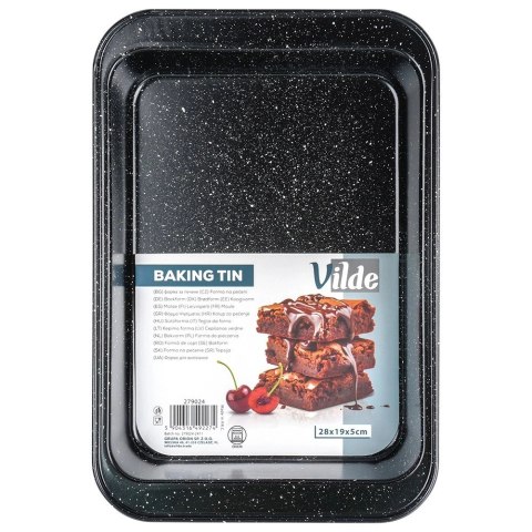 Grupa Orion Sp. z o.o. Brytfanna Granitowa VILDE 28 x 19 x 5 cm Stal Węglowa do 230°C